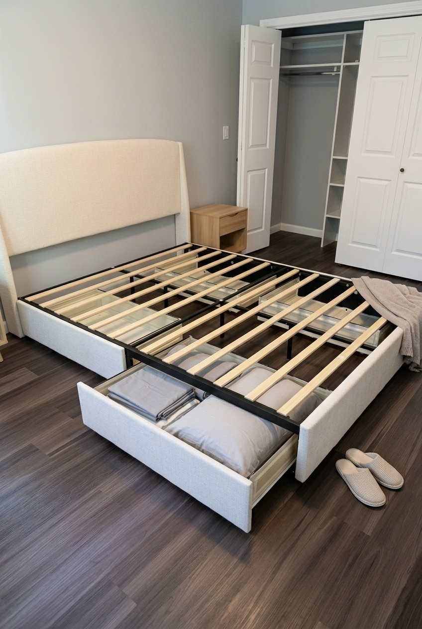 Elevating Modern Sanctuaries With Sculptural Storage Beds
