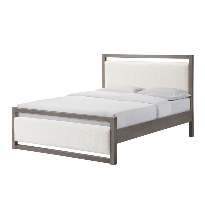 Juniper Solid Wood Boucle Bed Jova1102