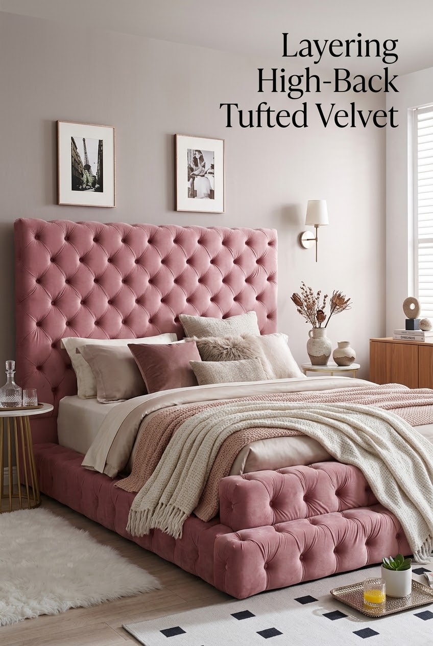 The Art of the High-Back Bed: How to Style Dramatic Tufted Velvet Without Overwhelming Your Space