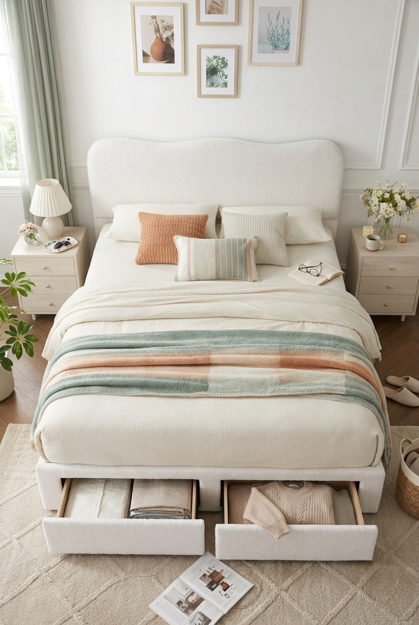 Sculpting Serenity: How to Style a Textural Modern Bedroom Around Boucle