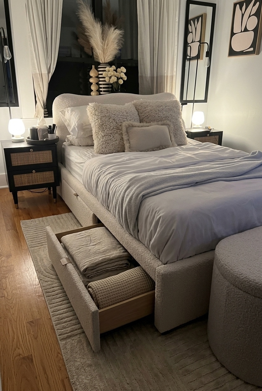 Sculpting Serenity: How to Style a Textural Modern Bedroom Around Boucle