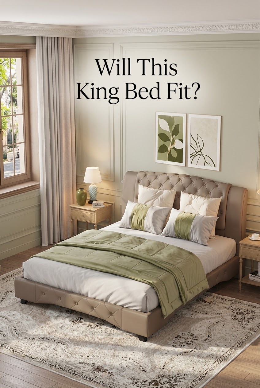 The Art of Grounding: How to Style a Rich Brown Leather Bed in a Contemporary Neutral Bedroom