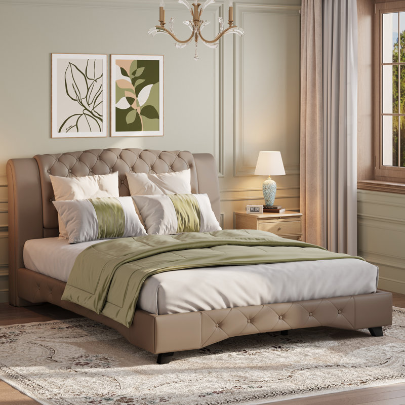 The Art of Grounding: How to Style a Rich Brown Leather Bed in a Contemporary Neutral Bedroom