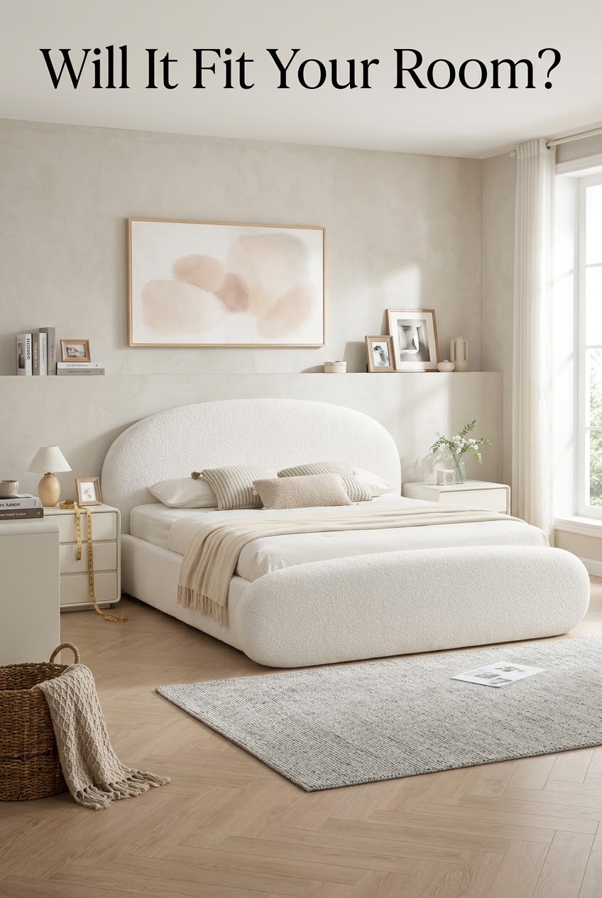The Art of Quiet Volume: Styling a Sculptural Bouclé Bed Without the Visual Noise