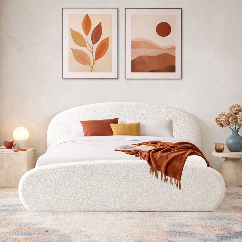 The Art of Quiet Volume: Styling a Sculptural Bouclé Bed Without the Visual Noise