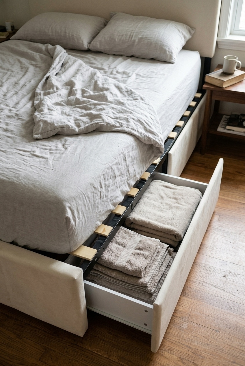 Sculpting Serenity: The Art of Styling a Minimalist Upholstered Storage Platform Bed