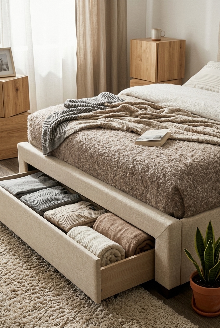 Styling the Minimalist Upholstered Storage Platform Bed for Serene Modern Living