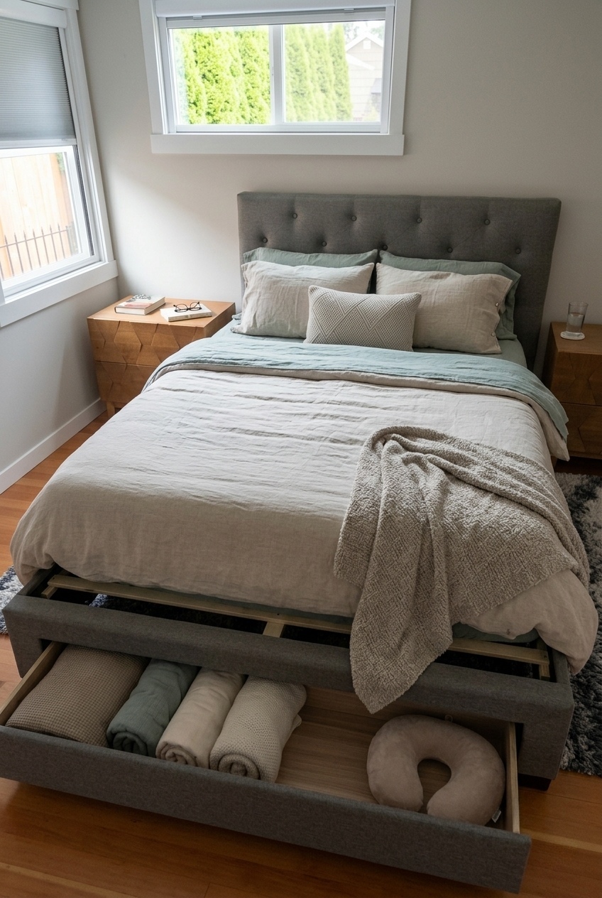 Styling the Minimalist Upholstered Storage Platform Bed for Serene Modern Living